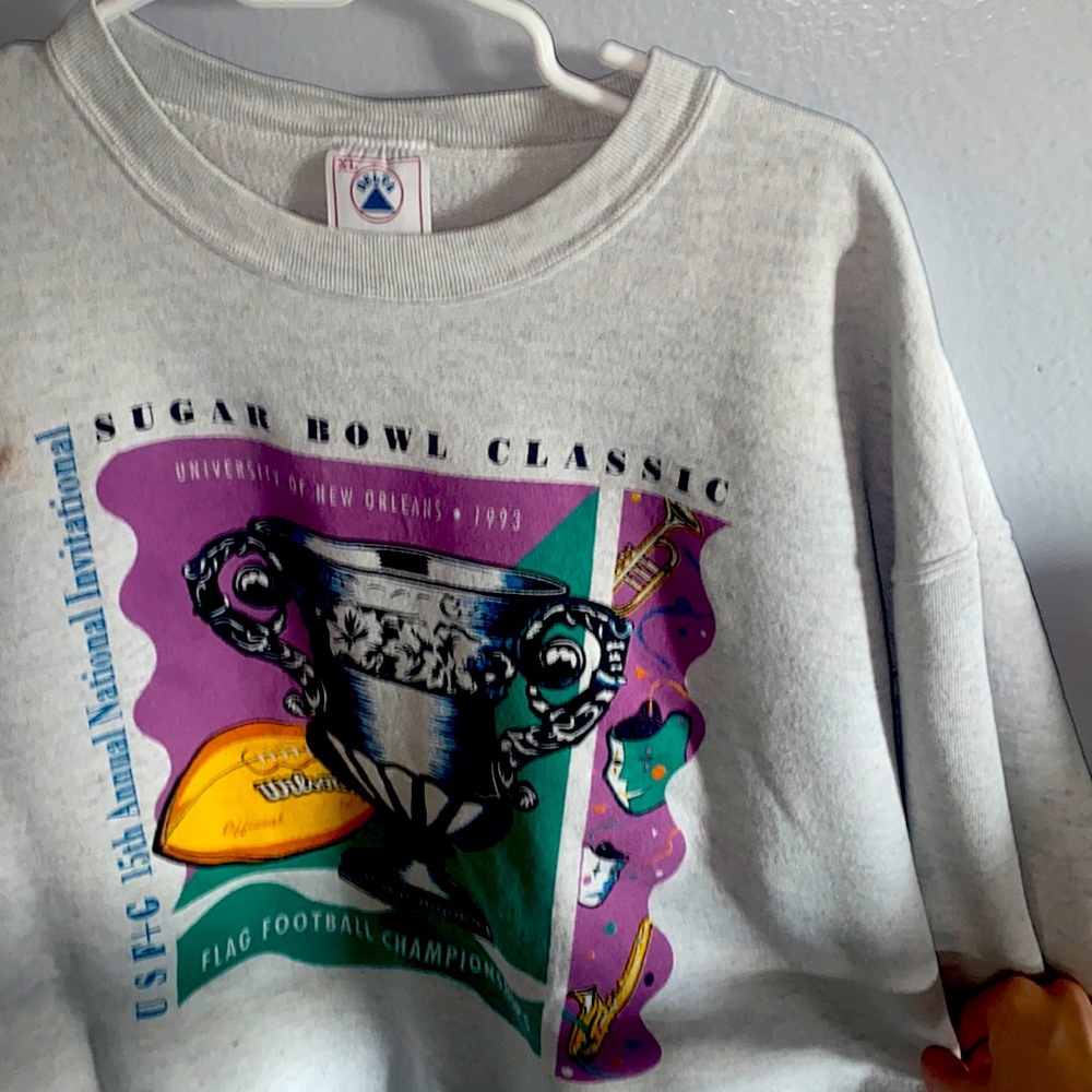 Worn, University of New Orleans Sweatshirt (1993)